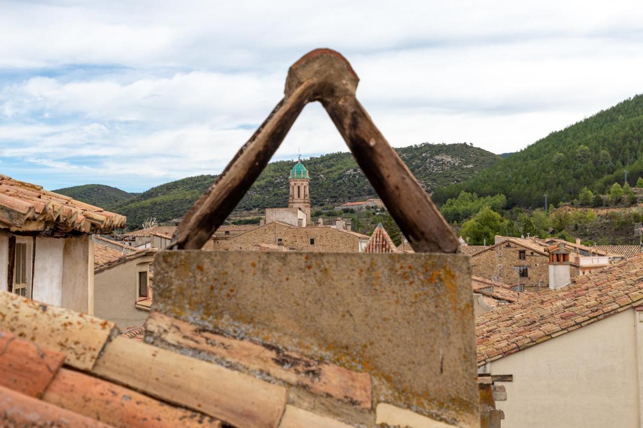 La Casa Del Escudo Daire Rubielos De Mora Dış mekan fotoğraf